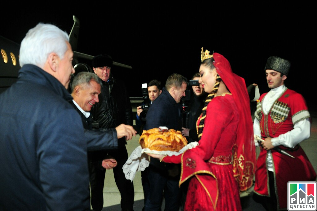 Президент РТ с рабочим визитом прибыл в Дагестан
