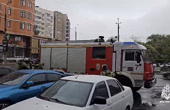 Пожарные ликвидировали условное возгорание на территории ТЦ «Дагснаб»