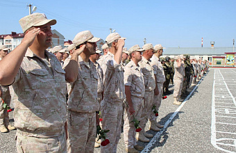 Военнослужащие Росгвардии почтили память погибших товарищей