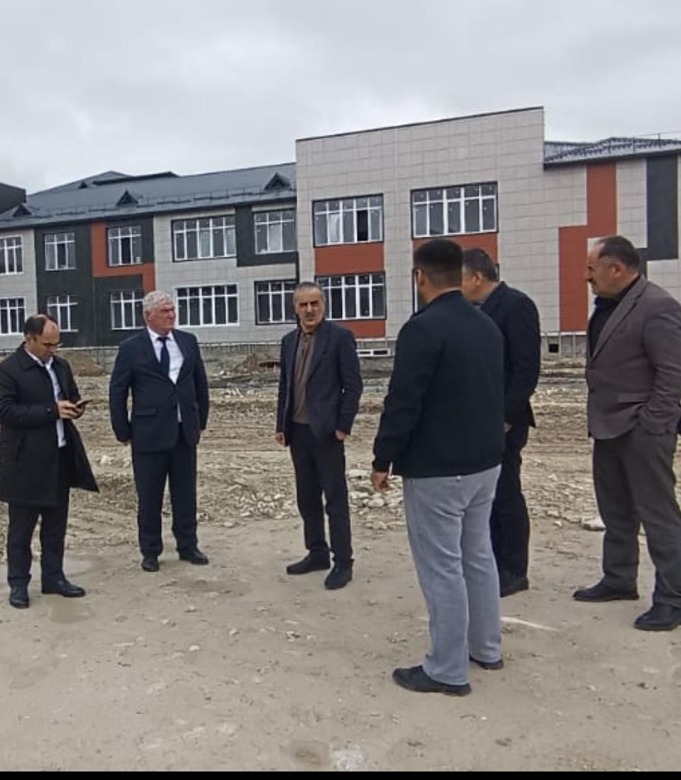 Нурбаганд Нурбагандов проконтролировал ход строительства школы в селе Сулейбакенте