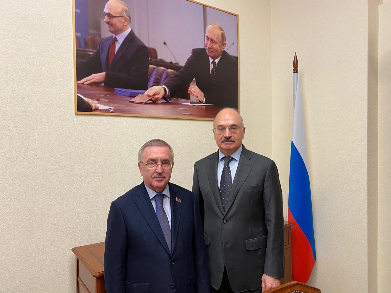 Юрий Левицкий встретился с председателем Комитета Госдумы Сергеем Кабышевым