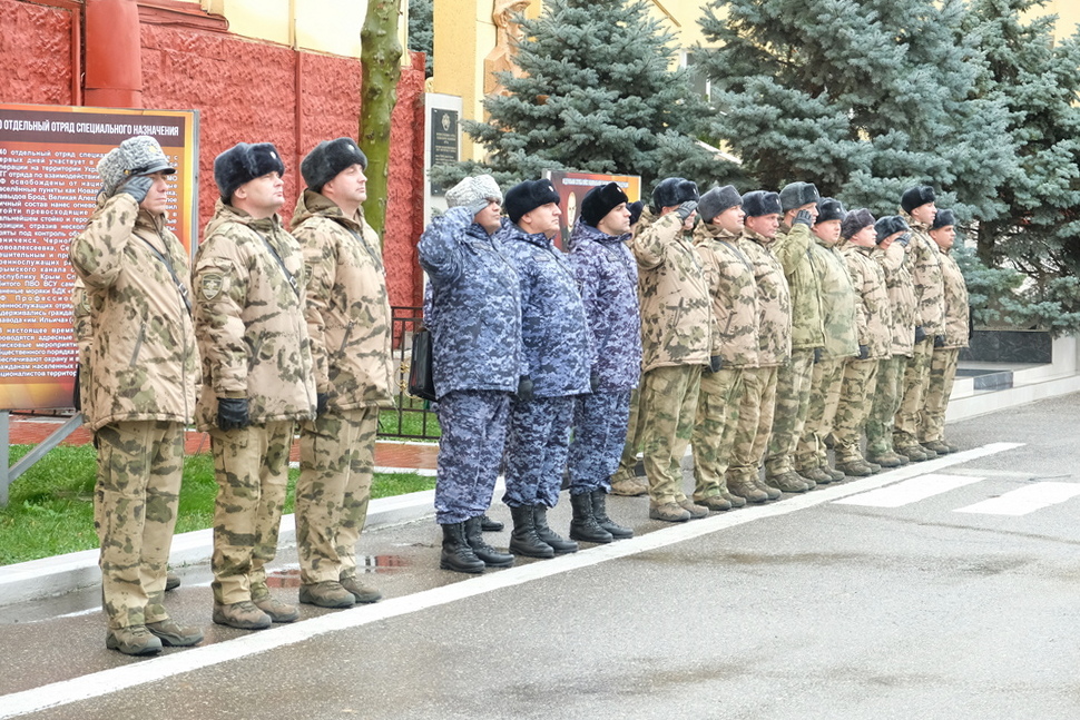 Командирский сбор руководящего состава махачкалинского соединения Росгвардии состоялся в Дагестане