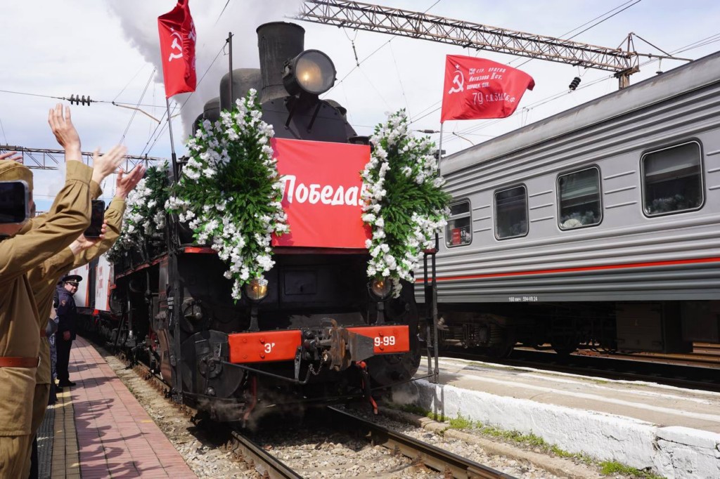 В столицу Дагестана прибыл ретропоезд «Победа»