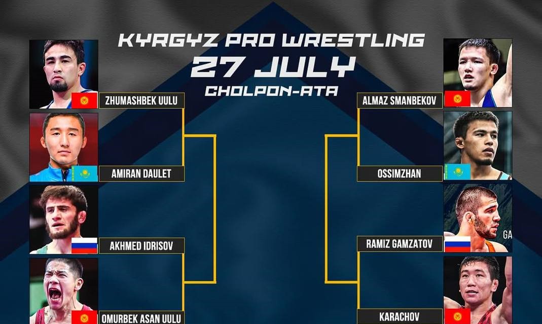 Дагестанские вольники поборются на турнире в Кыргызстане