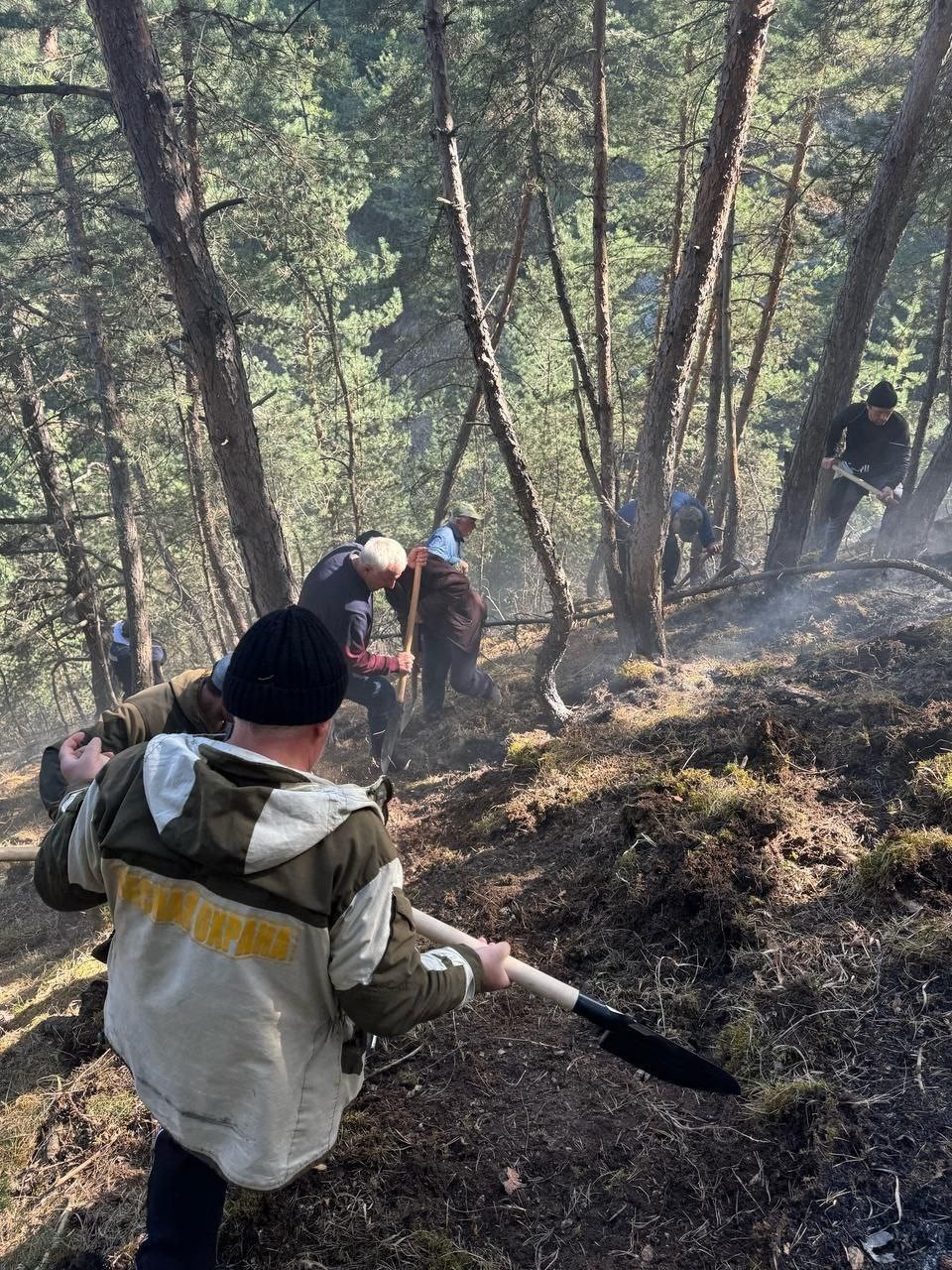 В Левашинском районе локализован ландшафтный пожар