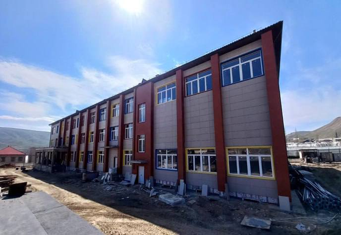 Строительство новой школы в Карабудахкентском районе близится к завершению
