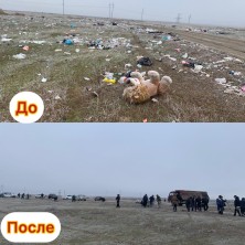 Субботник по уборке территории провели в Ногайском районе