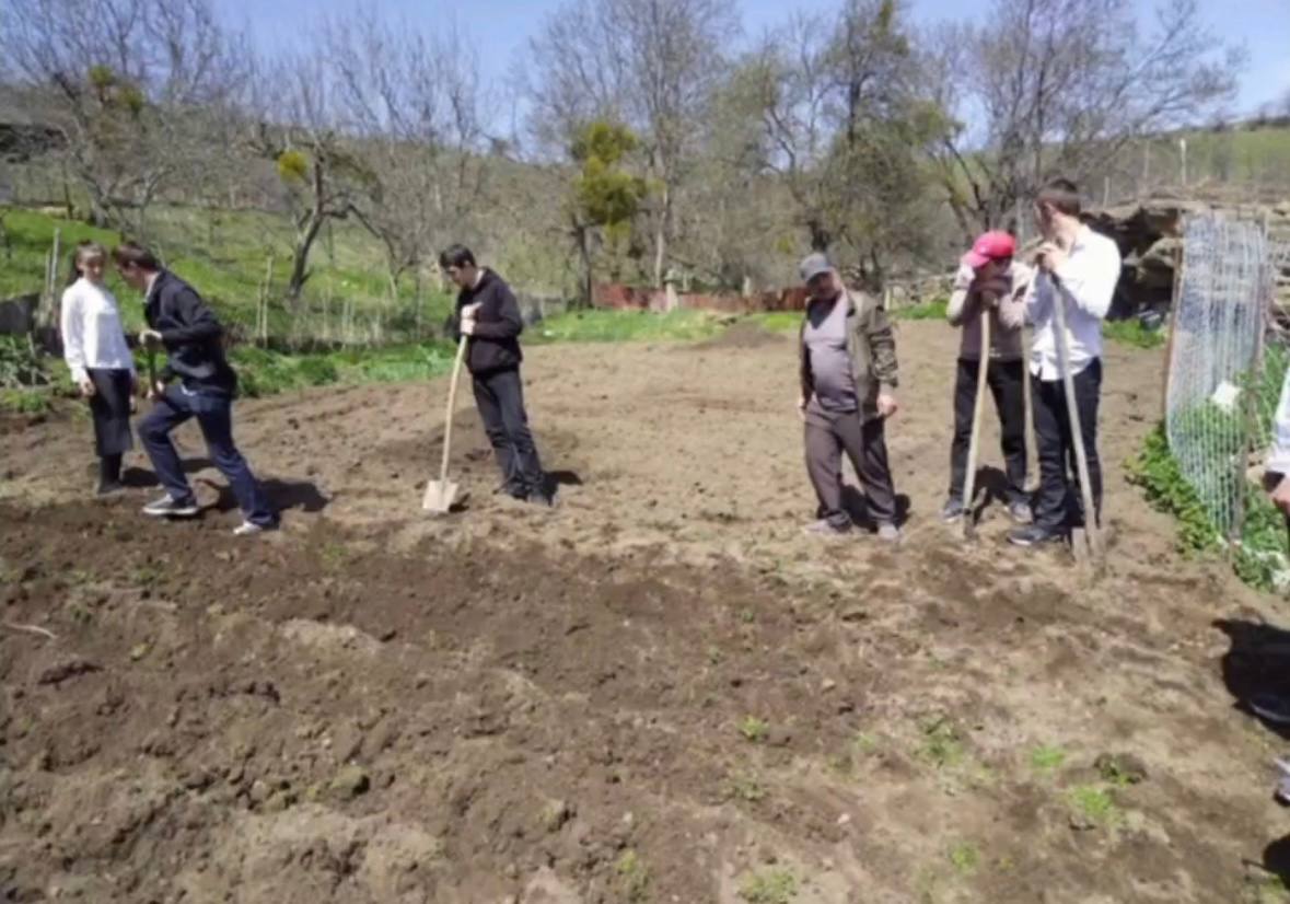 Школьники Хивского района помогают родителям участников СВО с весенними полевыми работами