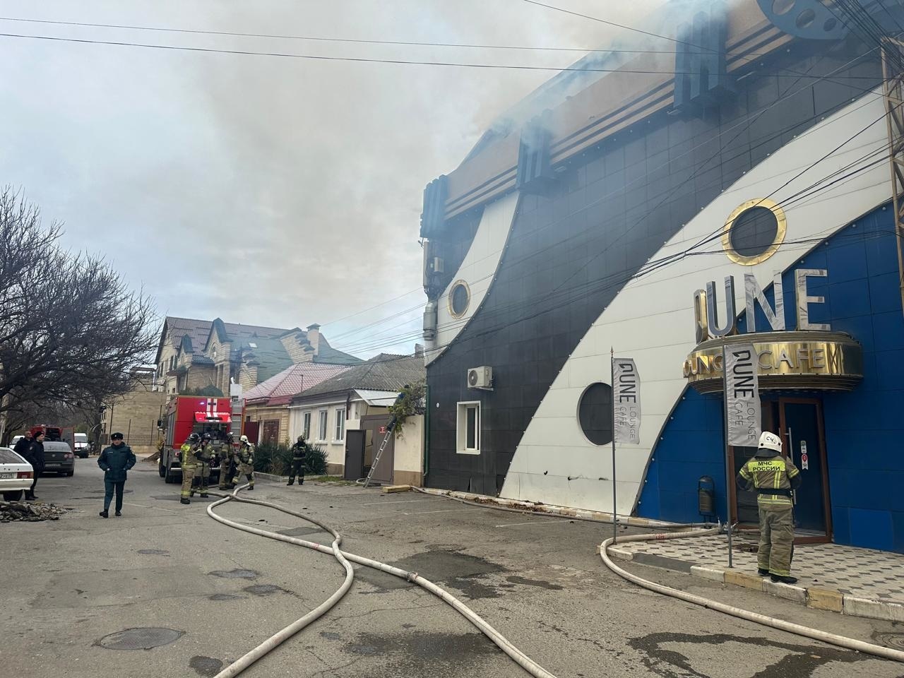 Кафе «Дюна» загорелось в Махачкале