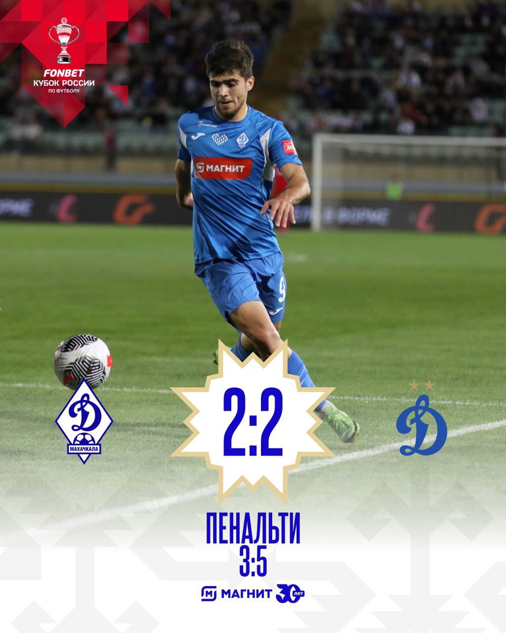 «Динамовское» дерби на «Анжи Арене» осталось за москвичами