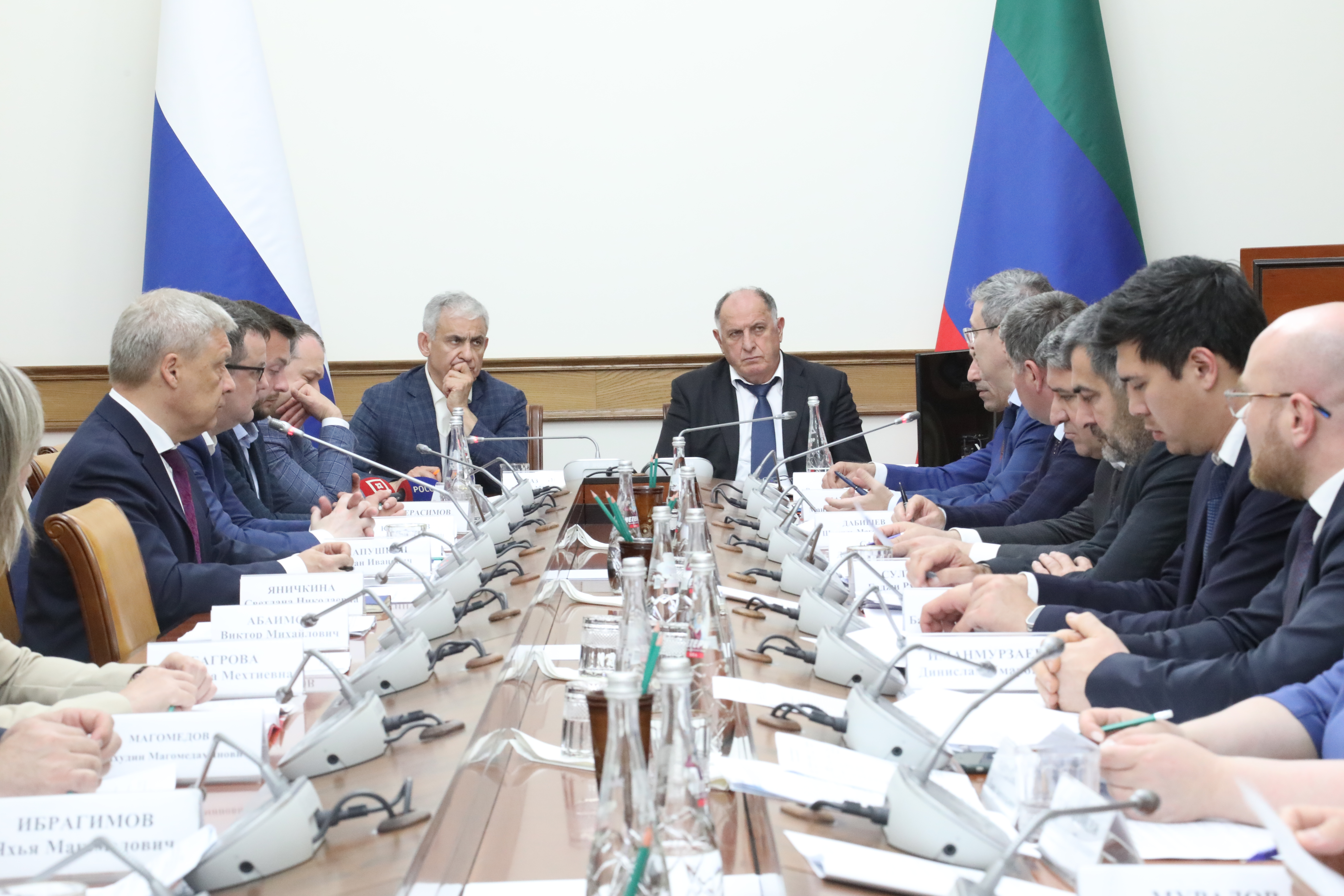 Абдулмуслим Абдулмуслимов и Сергей Назаров обсудили вопросы развития Дагестана