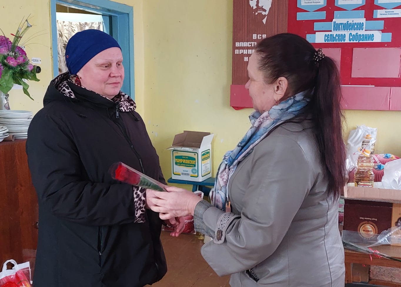 Акция к Международному женскому дню прошла в Тарумовском районе