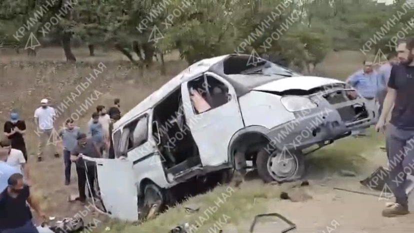 Пассажирская «Газель» попала в ДТП в Дагестане, 8 пострадавших