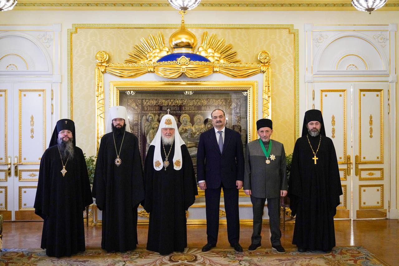 Глава Дагестана поблагодарил Патриарха Кирилла за доброе отношение к региону