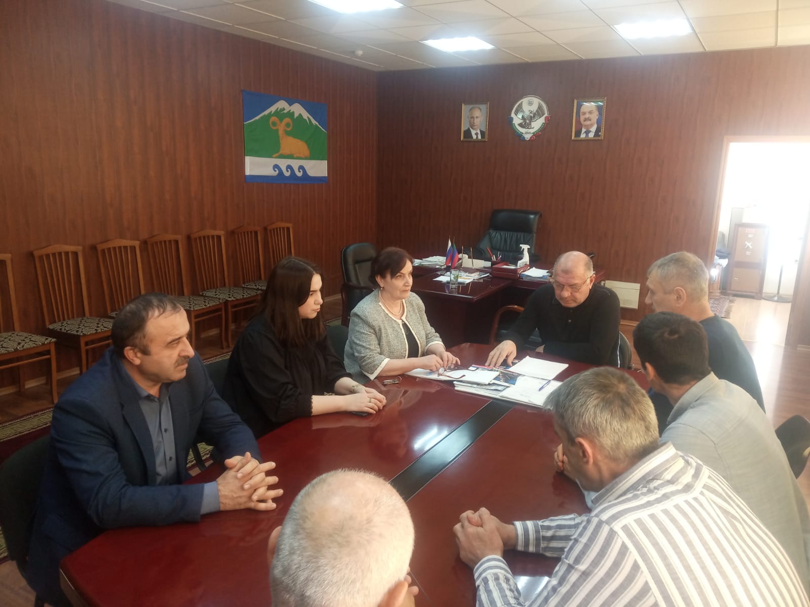 В Курахском районе прошла встреча членов районного штаба «Мы вместе»