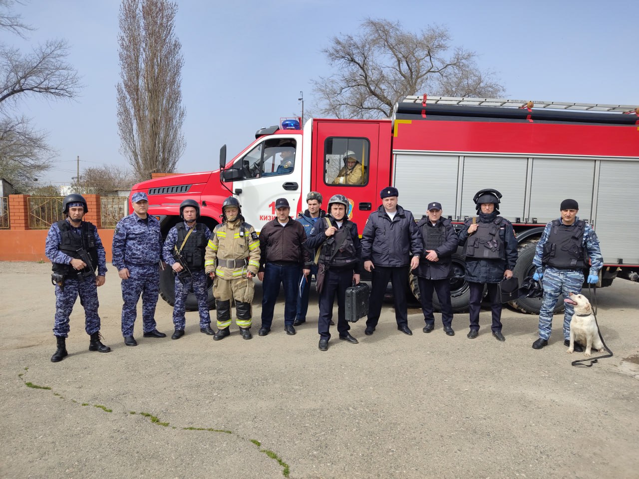 В Кизилюртовском районе провели учебно-тренировочные мероприятия по обеспечению безопасности