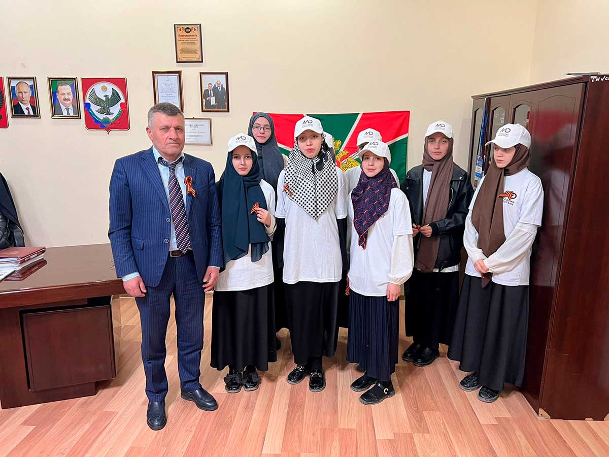 В Цунтинском районе прошла всероссийская акция «Георгиевская ленточка»