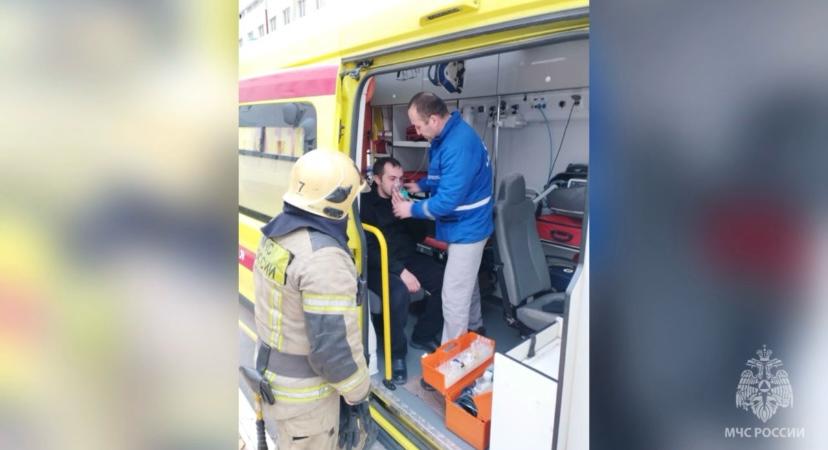 Пожарные ликвидировали условное возгорание в перинатальном центре Махачкалы