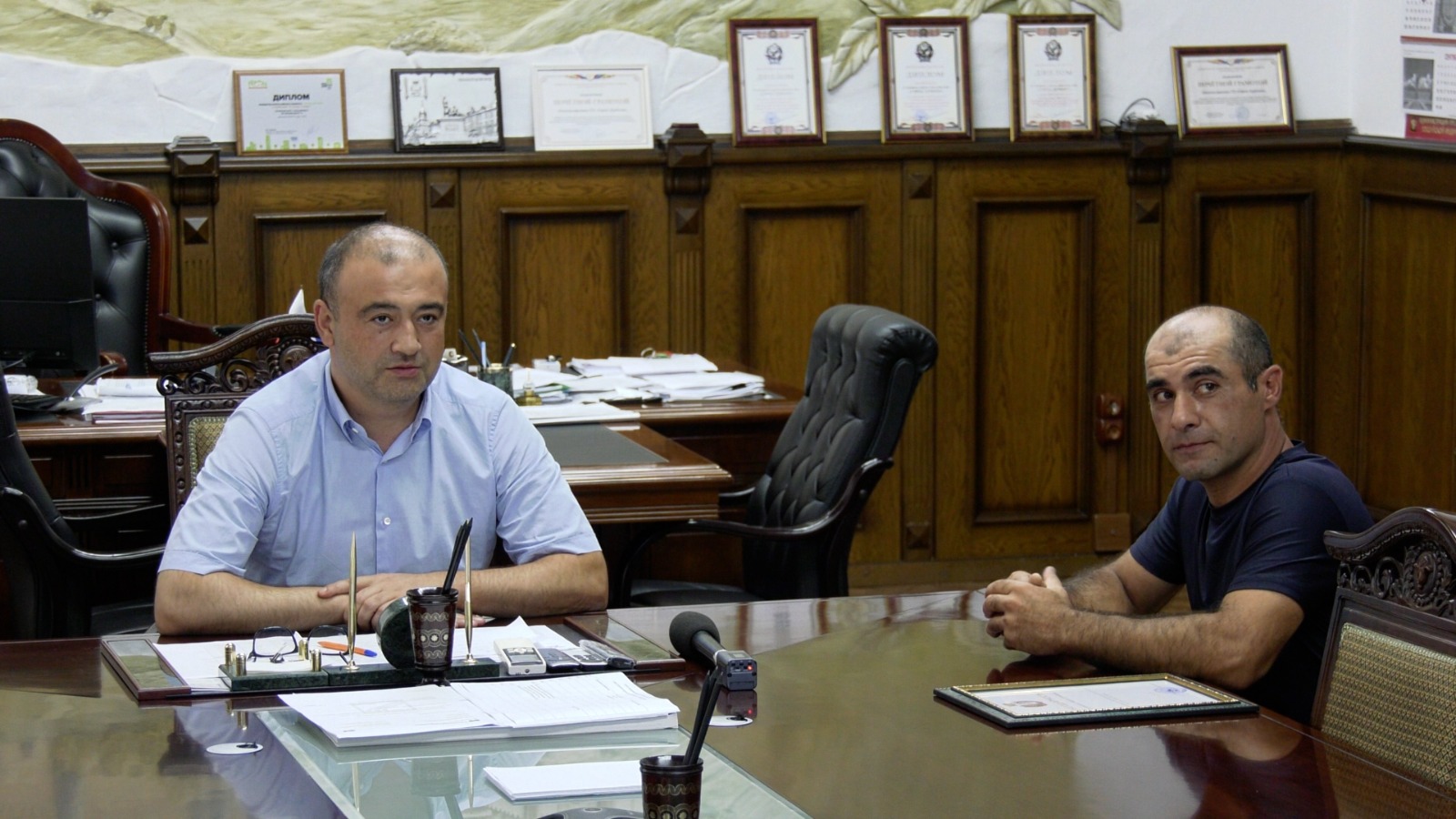 Айдын Сулейманов награжден благодарностью за спасение жизни человека