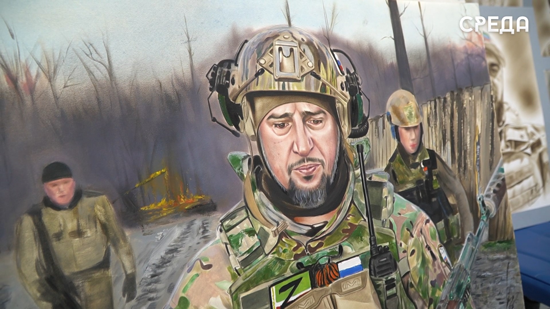 Выставка Михаила Чернова «Герои Отечества» открылась в Каспийске