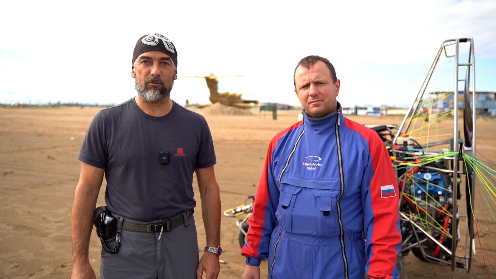 Перелет на двухместном паралёте стартовал в Дербенте из парка «Патриот»