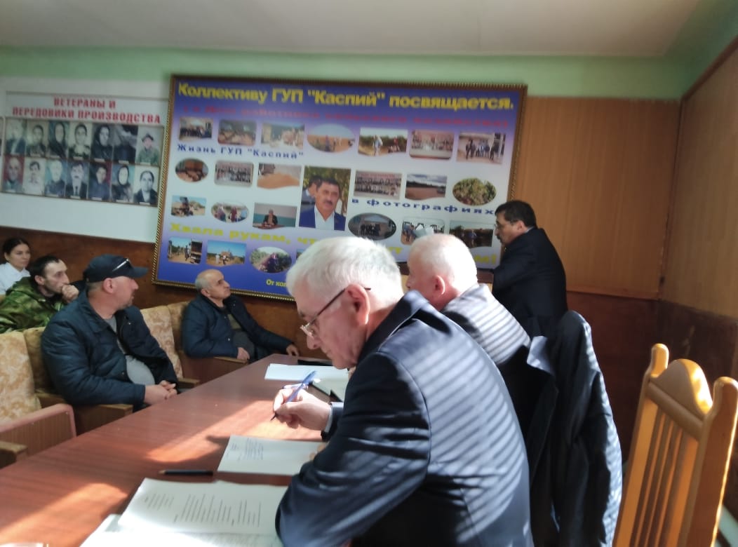Собрание коллектива ГУП «Каспий» прошло в Каякентском районе