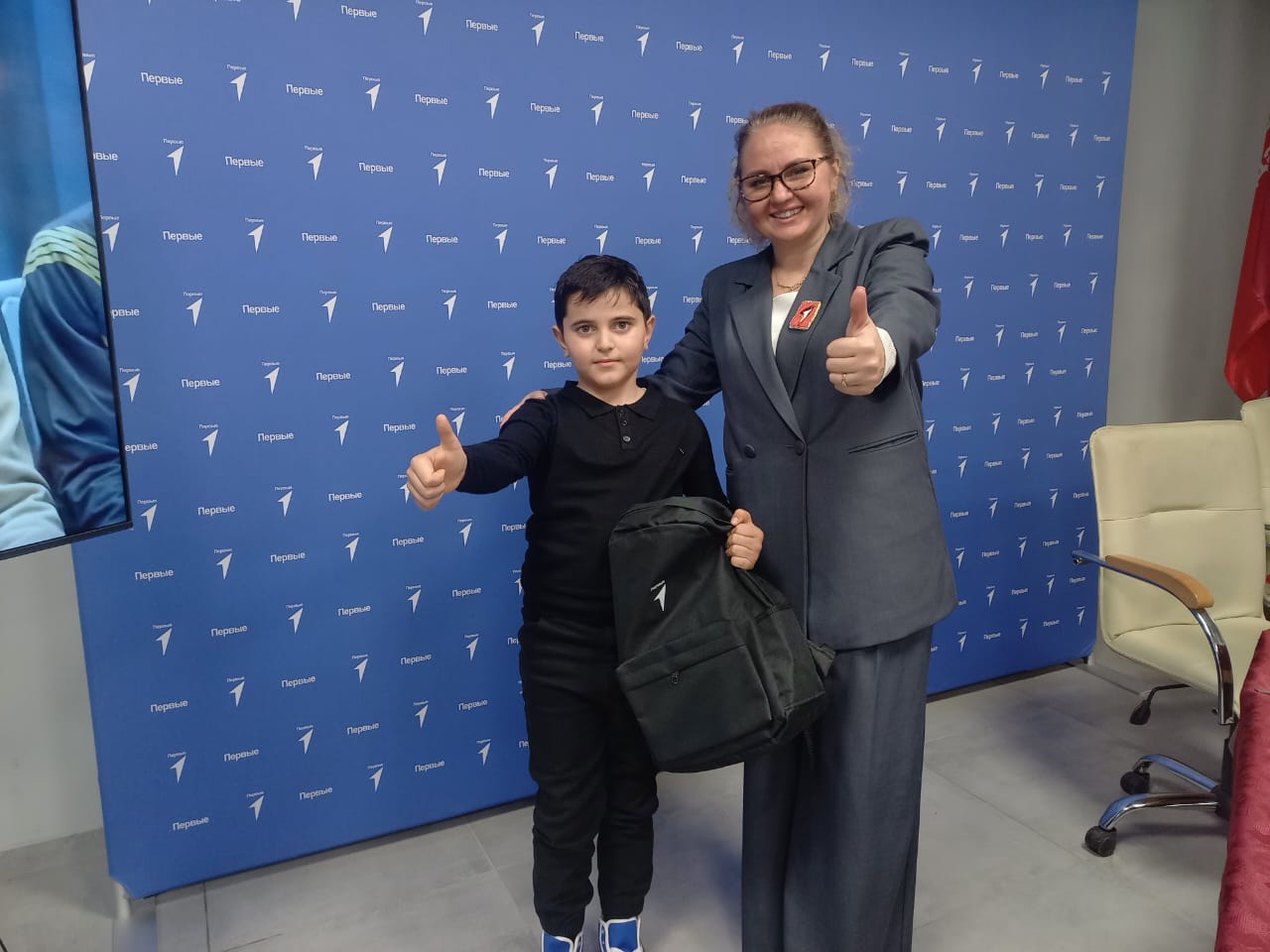 Руководитель «Движения первых» в РД встретилась с юным дарованием Замиром Небиевым