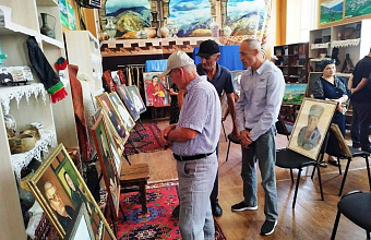 В Гунибском районе открылась художественная выставка «Портретная галерея Магомеда Бахричилова»