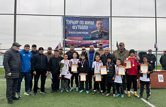 Турнир по мини-футболу в честь Героя России Темирлана Абуталимова провели в Хасавюртовском районе