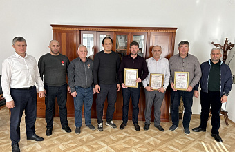 В Тарумовском районе провели церемонию вручения наград добровольческого батальона «Каспий»