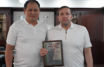 Глава Хасавюрта встретился с командиром батальона «Каспий»