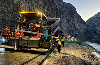 В Унцукульском районе ведется ремонт 14-километрового участка дороги регионального значения