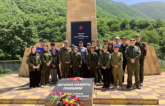 Воспитанники военно-патриотического клуба «Вымпел-Каспий посетили Табасаранский район