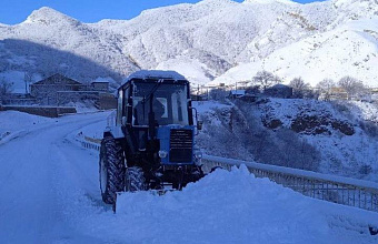 Три горные дороги Дагестана временно перекрыты из-за обильного снегопада