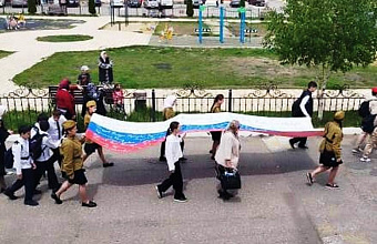 В Гунибском районе провели репетицию парада в честь 80-летия Великой Победы