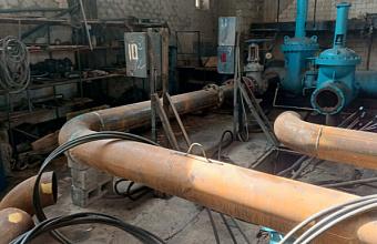 На капитально ремонтируемой насосной станции «Чиркейская» ведется капитальный ремонт