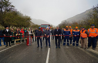 В Лакском районе Дагестана обновили ключевую дорогу в рамках нацпроекта