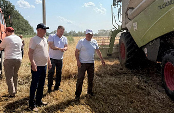 Хлеборобы Хасавюртовского района первыми в республике приступили к уборке озимых зерновых