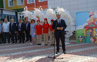 В селе Куруше Хасавюртовского района торжественно открыли новый детсад