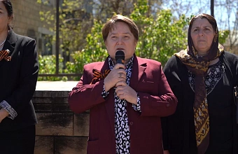 Каякентский район принял эстафету по развертыванию Знамени Победы