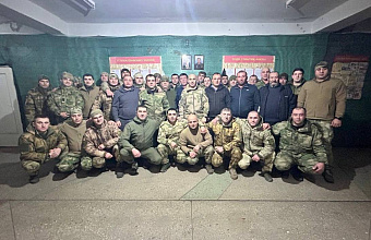 Делегация из Табасаранского района поздравила бойцов на Донецком направлении с наступающим Новым годом