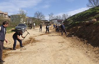 Жители Табасаранского района присоединились к общереспубликанскому субботнику