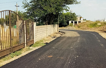 В селе Гадари завершены работы по укладке асфальта