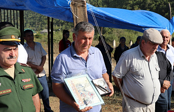 В Сулейман-Стальском районе Дагестана перезахоронили останки фронтовика ВОВ