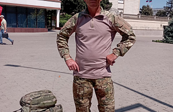 Житель Сулейман-Стальского района присоединился к добровольческому батальону «Каспий»