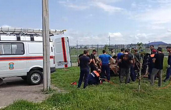 Спасатели проводят занятия на случай ЧС в Хасавюртовском районе