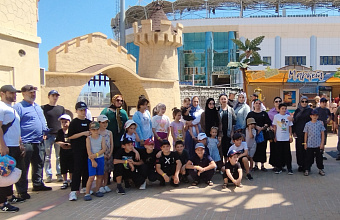 Для детей участников СВО из Гунибского района организовали отдых на «Анжи Арене»