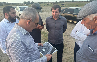 Нариман Абдулмуталибов проверил ход работ по расчистке озера Аджи в Дербентском районе