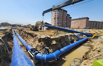 В Каспийске выполнена часть работ по строительству нового коллектора к очистным сооружениям
