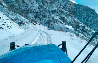 Работы по очистке дорог от снега ведутся в Цунтинском районе